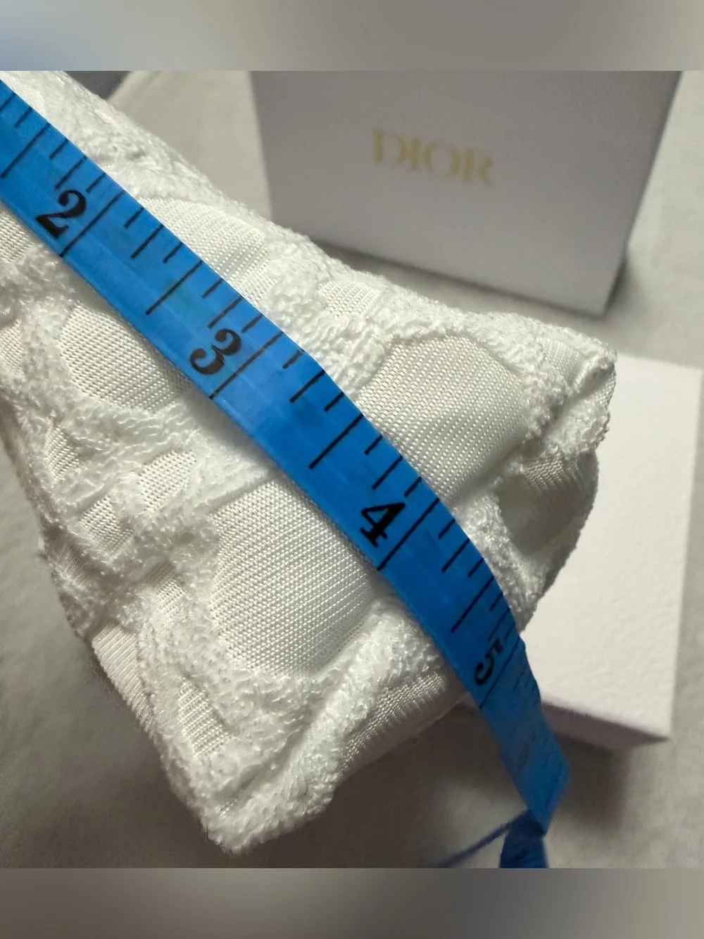 Dior Ivory Quilted Cosmetic Pouch